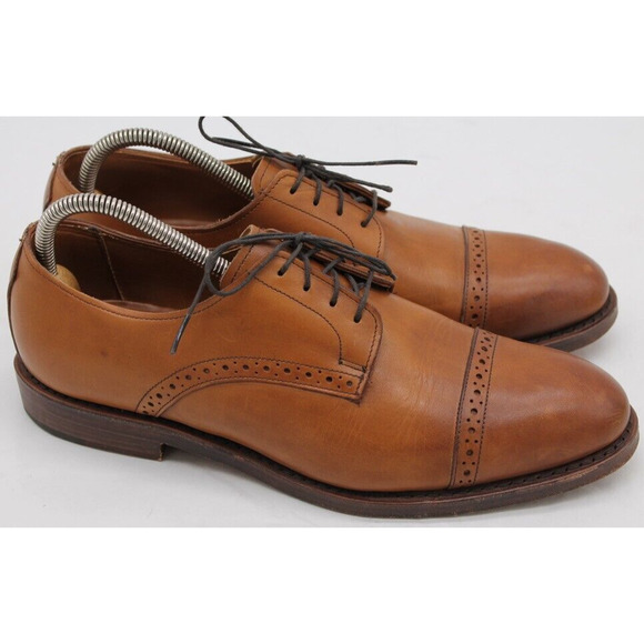 Polo Ralph Lauren Saddle Brown cap toe Broque oxford Shoes